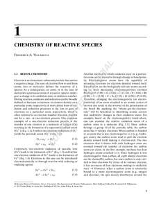 1 CHEMISTRY OF REACTIVE SPECIES PY R