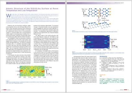 3 Surfaces, Interfaces and Nano Science  PF Activity Report 2008 #26 Atomic Structure of the Si(553)-Au Surface at Room Temperature and Low Temperature