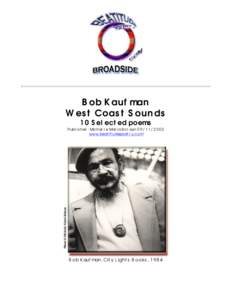 Bob Kaufman - West Coast Sounds - Beatitude Broadside