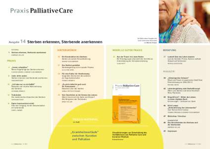 Praxis PalliativeCare  14 Sterben erkennen, Sterbende anerkennen