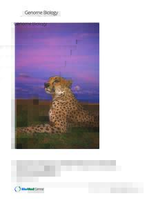 Genomic legacy of the African cheetah, Acinonyx jubatus Dobrynin et al. Dobrynin et al. Genome Biology:277 DOIs13059