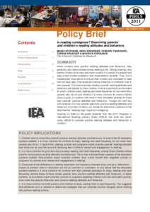 Policy Brief  Number 9 December 2015 Contents
