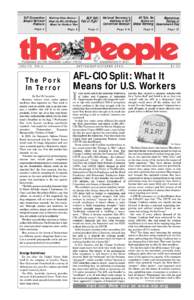SLP Convention Adopts National Platform Working-Class History— What the AFL-CIO Merger
