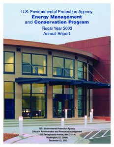 Energy Management and Conservation Program FY 2003 Annual Report