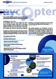 Enabling Technologies for Personal Aerial Transportation Systems  myCopter newsletter # 5, August 2014 myCopter newsletter #5