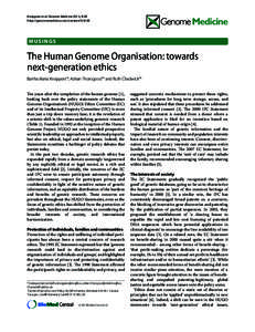 Genomics / Genetic mapping / Wellcome Trust / Human Genome Project / Full genome sequencing / HumGen / Human genome / Genome project / Human Genome Organisation / Genetics / Biology / Bioinformatics