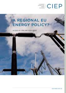 a regional eU energy PoliCy? Jacques de Jong and Koen groot CieP PaPer 2013 | 06