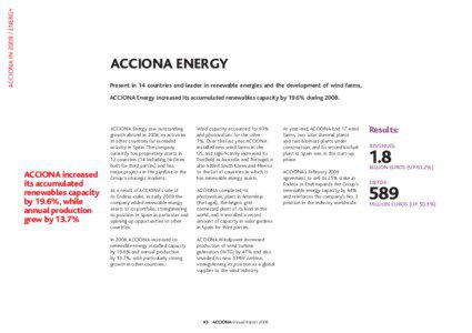 acciona in[removed]Energy  AccionA EnERGy