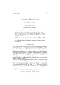 765  Documenta Math. An Inverse K -Theory Functor Michael A. Mandell1