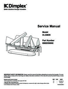 Service Manual Model DLGM29 Part Number[removed]