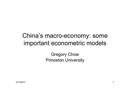 Lecture 8 macroeconomic fluctuations