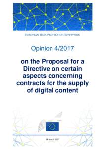 04L  Opinionon the Proposal for a Directive on certain aspects concerning