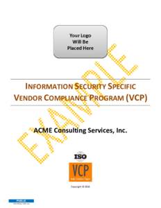 Microsoft Word - Vendor Compliance Program (VCP) (v2016.1)