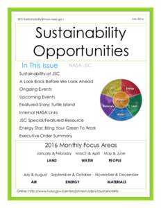   July 2016 Sustainability Opportunities