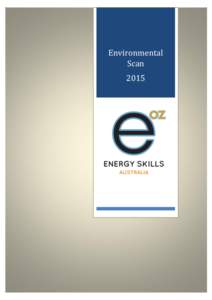 Environmental Scan 2015 Environmental - Scan 2015 CONTENTS