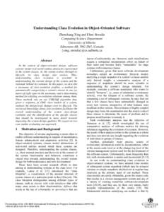 Understanding class evolution in object-oriented software - Program Comprehension, 2004. Proceedings. 12th IEEE International Workshop on