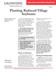 Planting Reduced-Tillage Soybeans - FSA1015