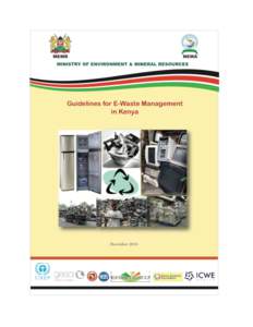      Guidelines for E‐Waste Management in Kenya   