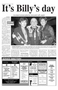 2 INUVIK DRUM, Thursday, February 2, 2006  It’s Billy’s day Inuvialuit conservationist honoured with award by Jason Unrau Northern News Services