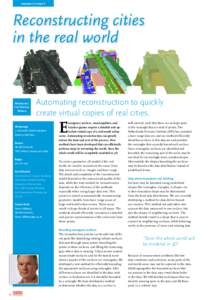 research | theme 1  Reconstructing cities in the real world  Modeling