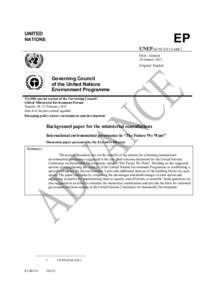 UNITED NATIONS EP UNEP/GCSS.XII/13/Add.2 Distr.: General