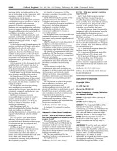 6946  Federal Register / Vol. 65, No[removed]Friday, February 11, [removed]Proposed Rules teaching skills, including skills in the use of technology in the classroom, with