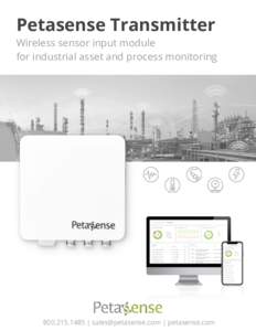 Petasense Transmitter Wireless sensor input module for industrial asset and process monitoring |  | petasense.com