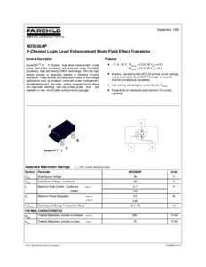 NDS356AP P-Channel Logic Level Enhancement Mode Field Effect Transistor