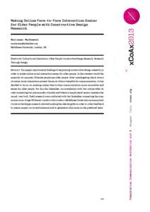 xCoAx 2013: Proceedings of the first conference on Computation, Communication, Aesthetics and X