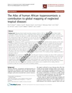 The Atlas of human African trypanosomiasis: a contribution to global mapping of neglected tropical diseases