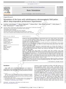 Stimulation of the brain with radiofrequency electromagnetic field pulses affects sleep-dependent performance improvement