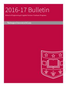Bulletin School of Engineering & Applied Science Graduate Programs BulletinTable of Contents)