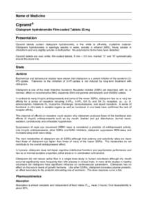 Microsoft Word - Cipramil Data Sheet clean 6 Jan 2012.doc