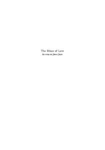 The Ethics of Love An essay on James Joyce Benjamin Boysen  The Ethics of Love