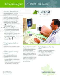 Echocardiogram  A Patient Prep Guide OakLeaf