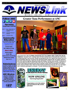 Thursday, May 7, 2015  Volume 2 Issue 63 Arkansas Northeastern College  W E E K LY