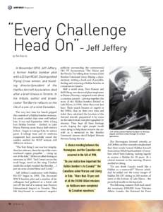 AIRFORCE Magazine  “Every Challenge Head On”– Jeff Jeffery by Ted Barris