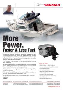 Joe Spiteri  More Power,  Faster & Less Fuel