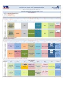 AQUACULTURE EUROPEprogramme at a glance This is a provisional programme and could be subject to change EDINBURGH INTERNATIONAL CONFERENCE CENTRE, Scotland Tuesday, September 20 Noon - 18h00