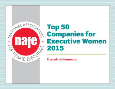 ™  Top 50 Companies for Executive Women 2015