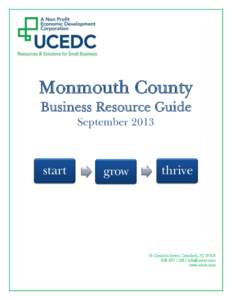Monmouth County Business Resource Guide September 2013 start