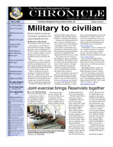 The Readiness Management Group  chronicle News for the Individual Reservist  May 2, 2008