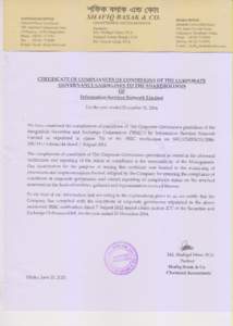 Annexure-I Status of compliance with the conditions imposed by the Bangladesh Securities and Exchange Commission’s Notification No SEC/CMRRCDAdmin/44 dated 07 August, 2012 issued under section 2CC of the