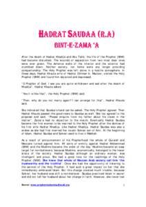 Microsoft Word - Hadrat Saudaa.doc