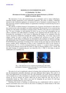 ICMARBURNING IN COUNTERMOVING JETS A.N. Bazhaykin, V.K. Baev Khristianovich Institute of Theoretical and Applied Mechanics of SB RASNovosibirsk, Russia
