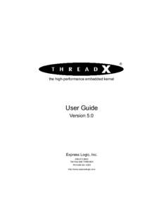 ®  the high-performance embedded kernel User Guide Version 5.0
