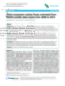 Biology / Ecology / Habitat / Aquatic ecology / Enhanced vegetation index / FluxNet / Primary production / Eddy covariance / Taiga / Phenology / Moderate-resolution imaging spectroradiometer / Ecosystem