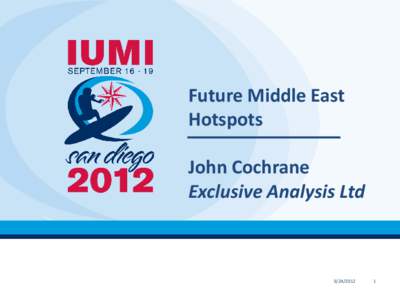 Future Middle East Hotspots John Cochrane Exclusive Analysis Ltd