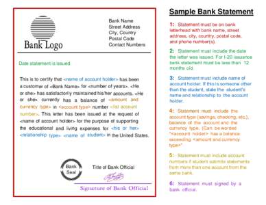 Microsoft Word - Sample Bank Statement.doc