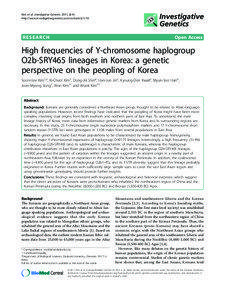 Kim et al. Investigative Genetics 2011, 2:10 http://www.investigativegenetics.com/content[removed]